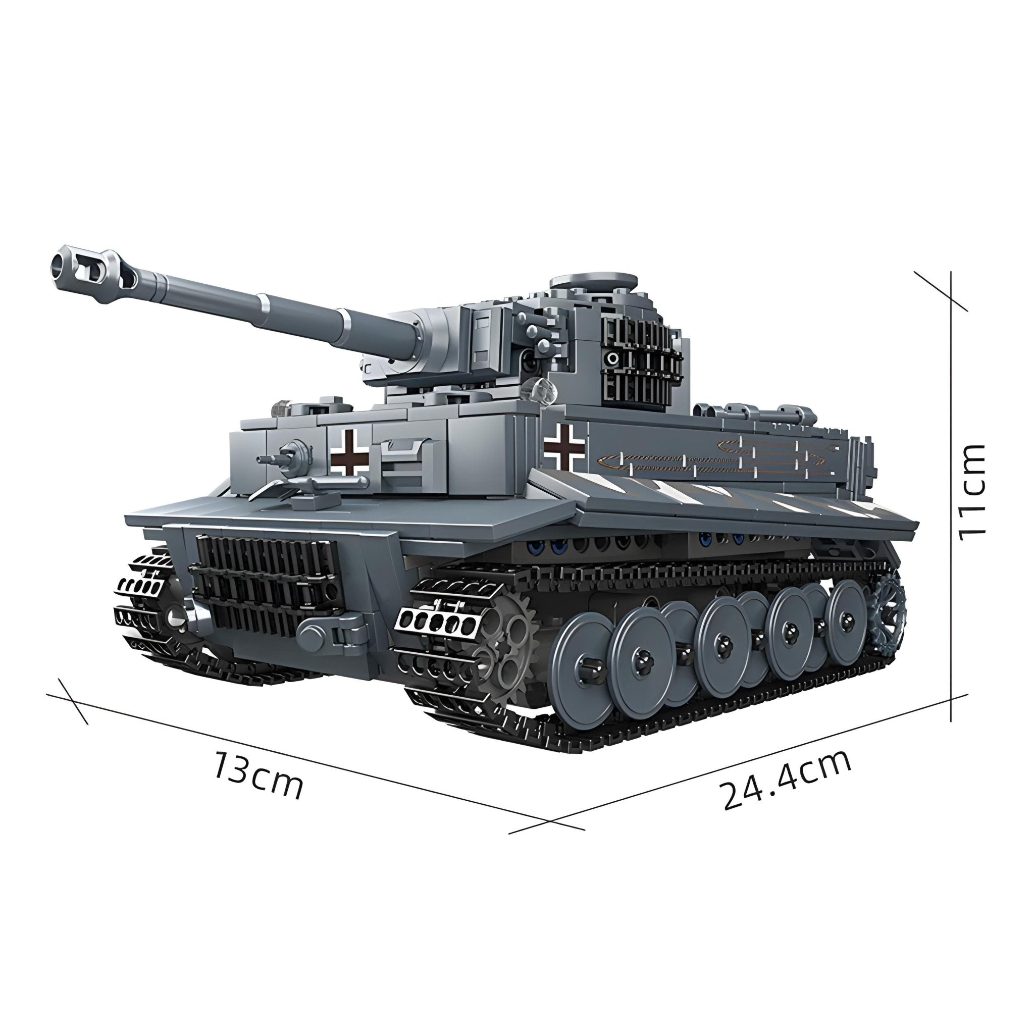 REMOTE CONTROLLED TIGER TANK | 802PCS - BRICKS LAB