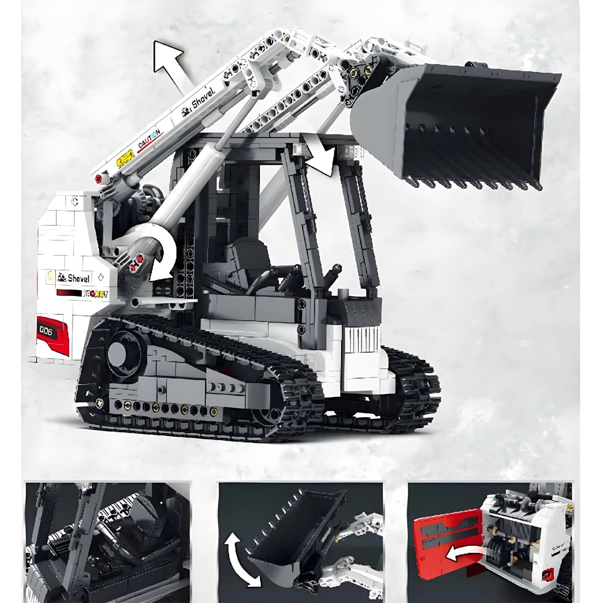 REMOTE CONTROLLED TRACK LOADER | 1365PCS - BRICKS LAB