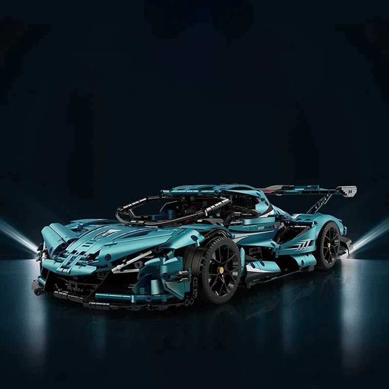 Satin Blue "Intense Emotion" Hypercar | 3468pcs - BRICKS LAB