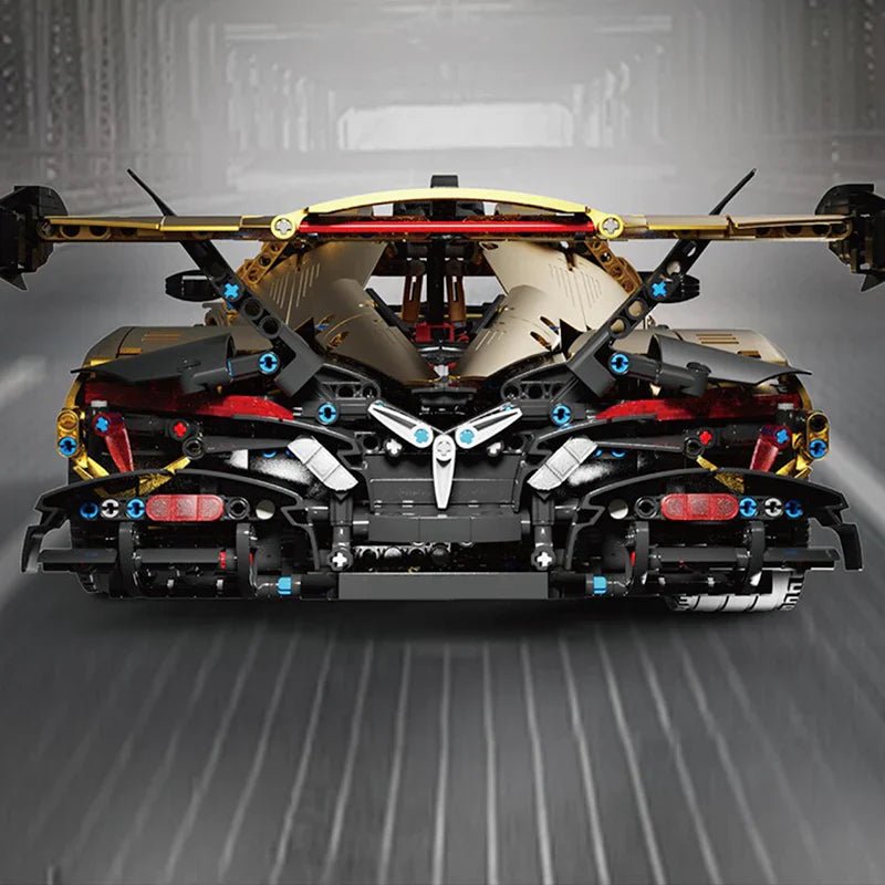 Satin Gold "Intense Emotion" Hypercar | 3667pcs - BRICKS LAB