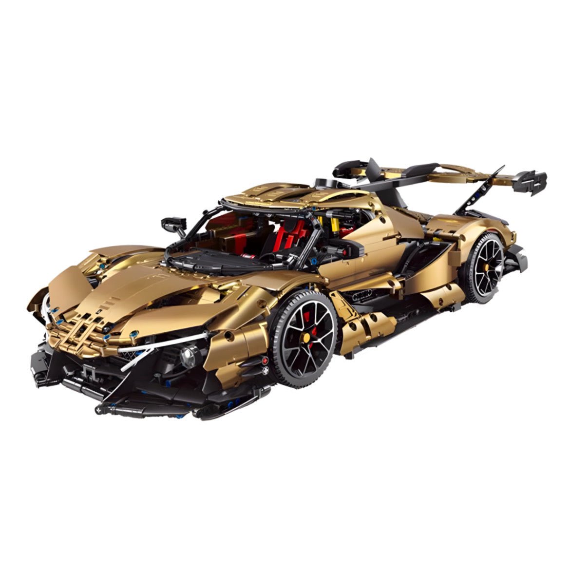 Satin Gold "Intense Emotion" Hypercar | 3667pcs - BRICKS LAB