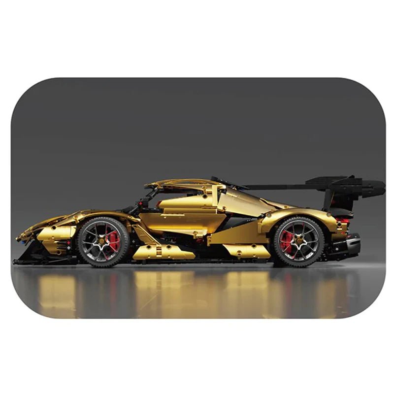 Satin Gold "Intense Emotion" Hypercar | 3667pcs - BRICKS LAB