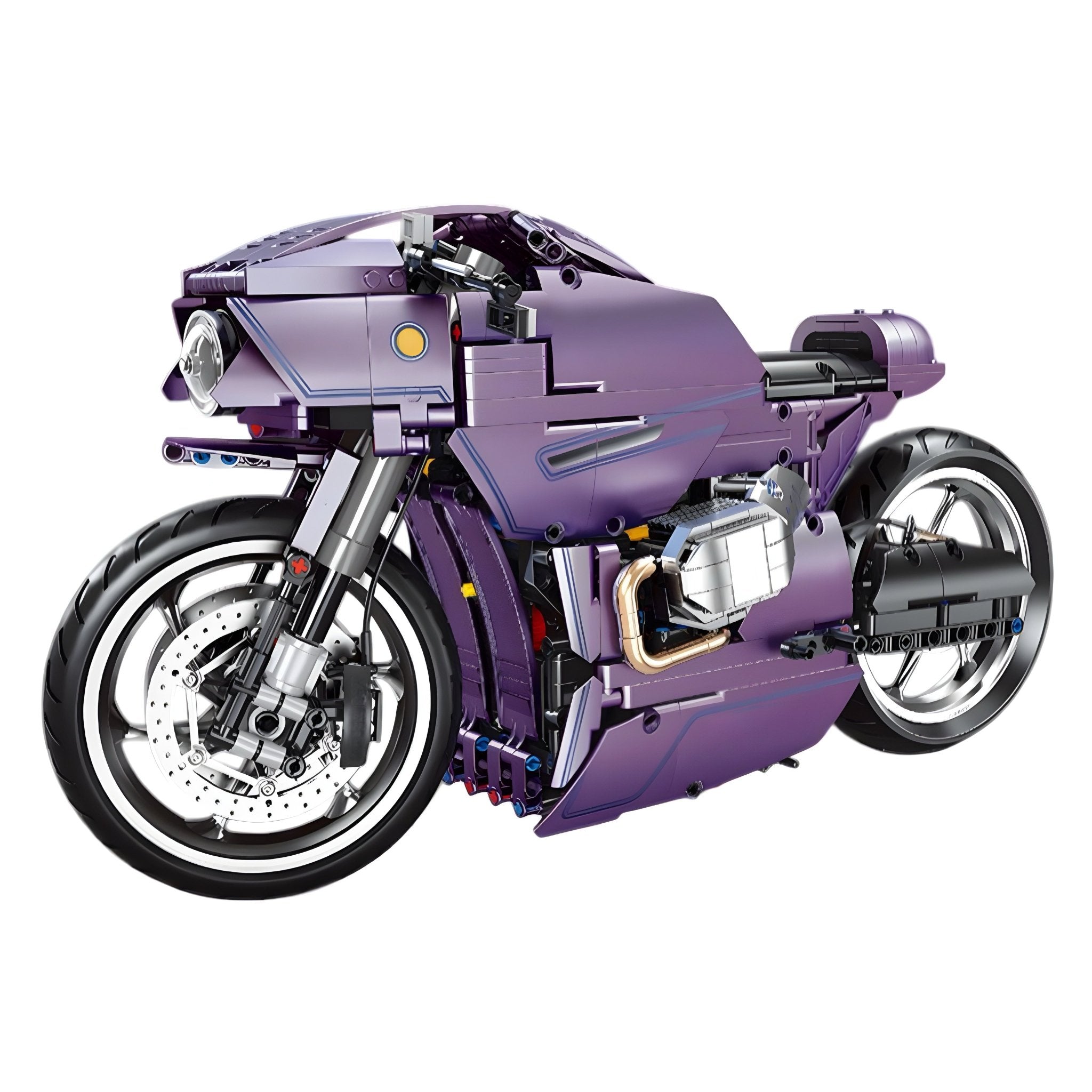 SATIN PURPLE HYPERBIKE | 1446PCS - BRICKS LAB