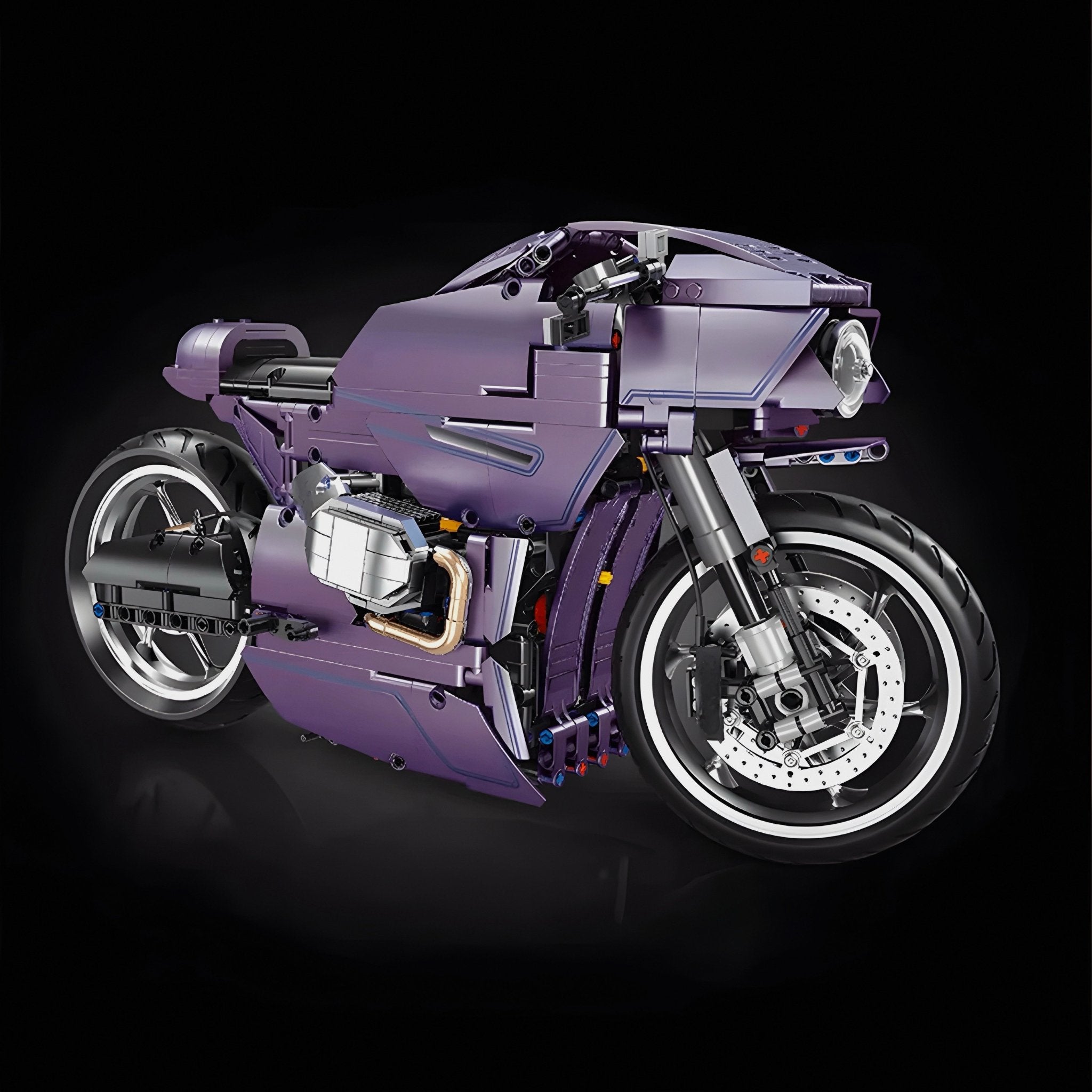 SATIN PURPLE HYPERBIKE | 1446PCS - BRICKS LAB