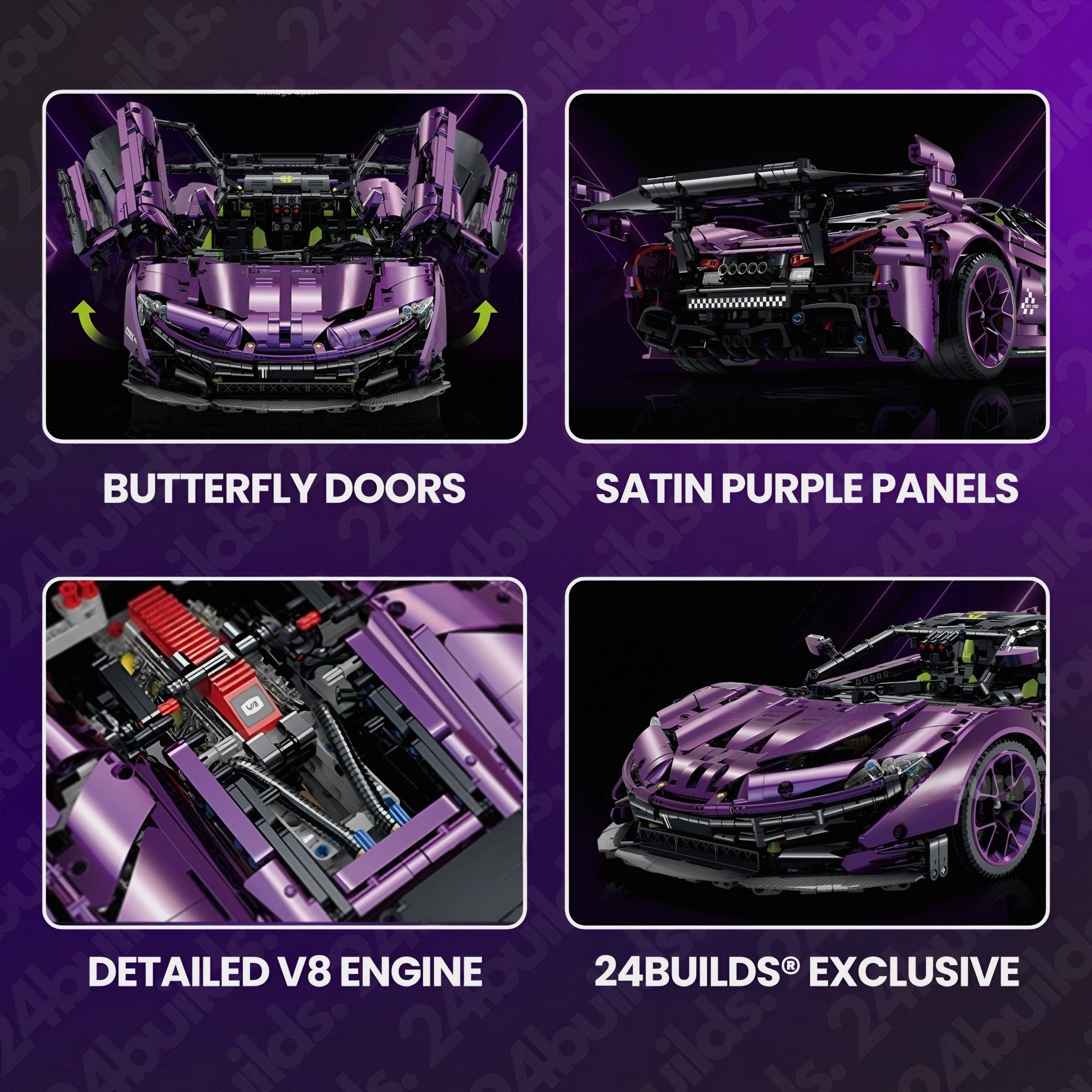 Satin Purple P1 GTR | 3568pcs - BRICKS LAB