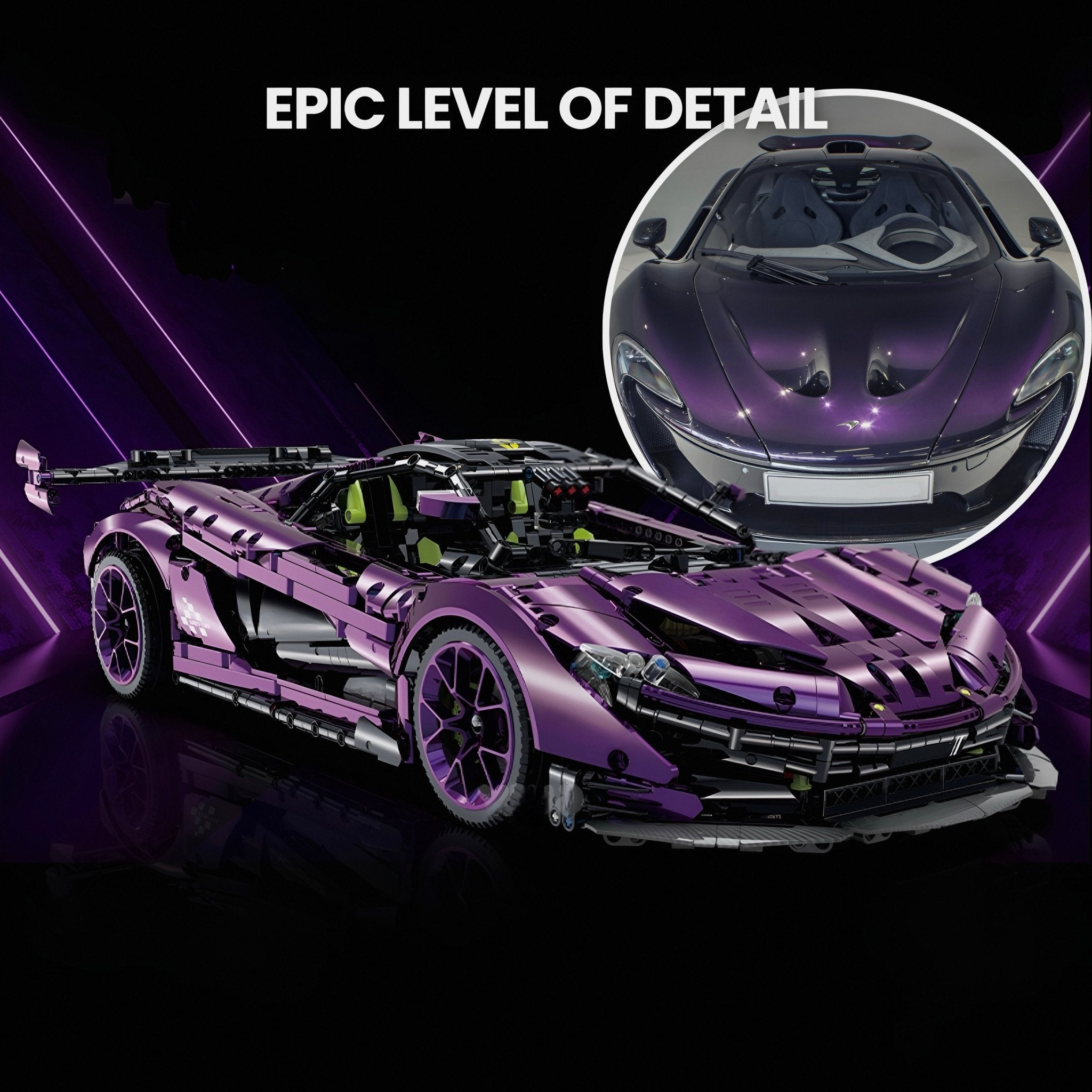 Satin Purple P1 GTR | 3568pcs - BRICKS LAB