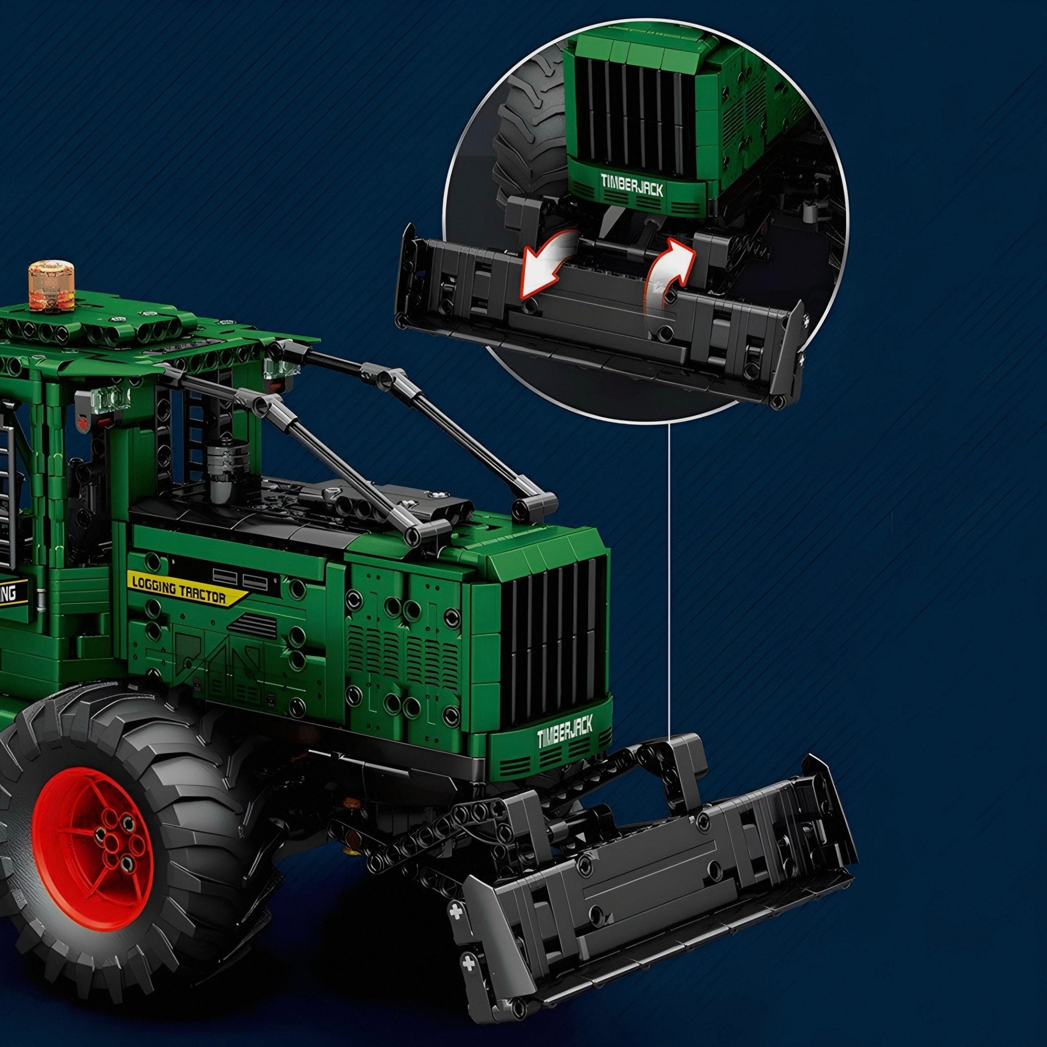 SKIDDER TRACTOR | 1740PCS - BRICKS LAB