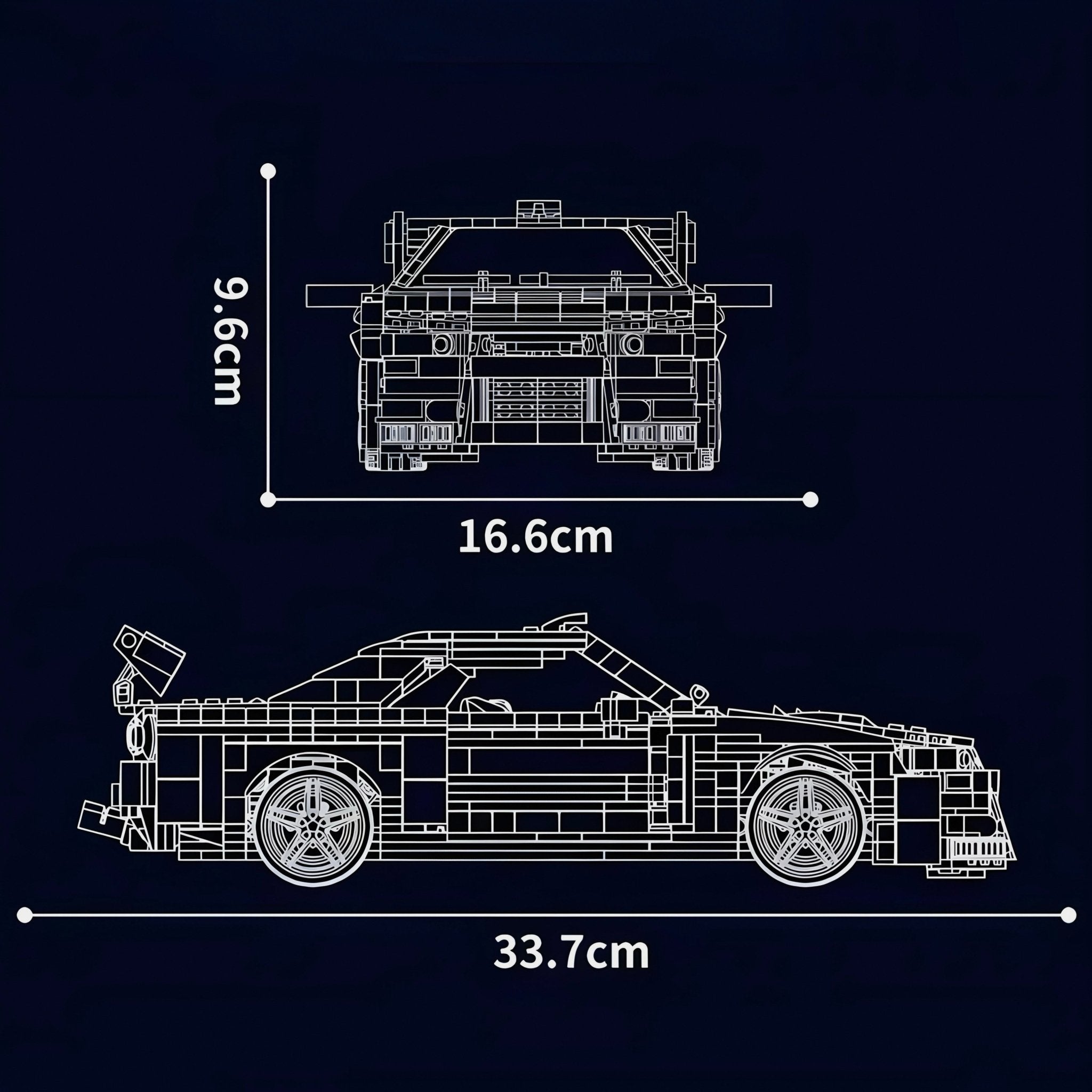 Skyline R34 GT - R | 1472pcs - BRICKS LAB
