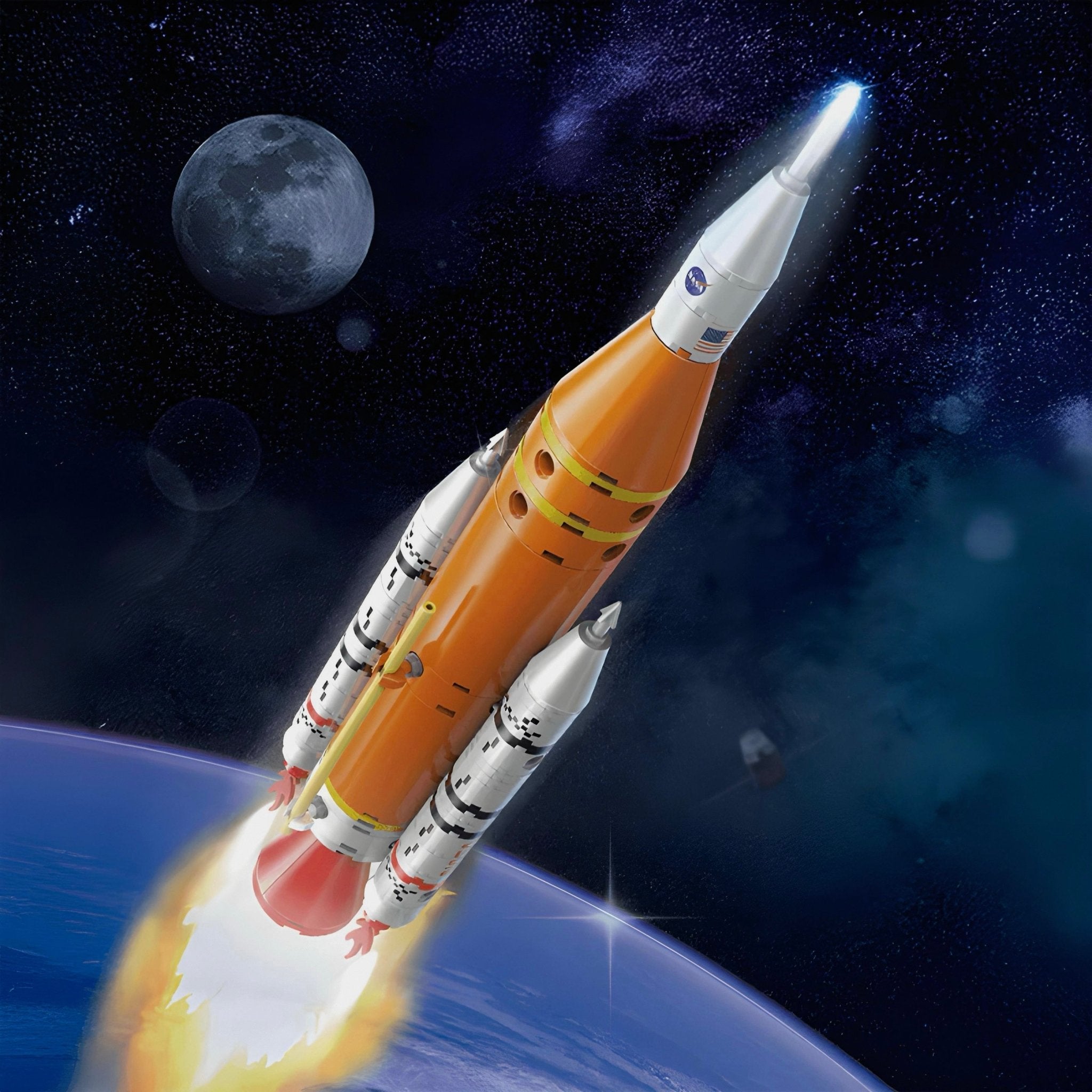 SLS ARTEMIS ROCKET | 658PCS - BRICKS LAB