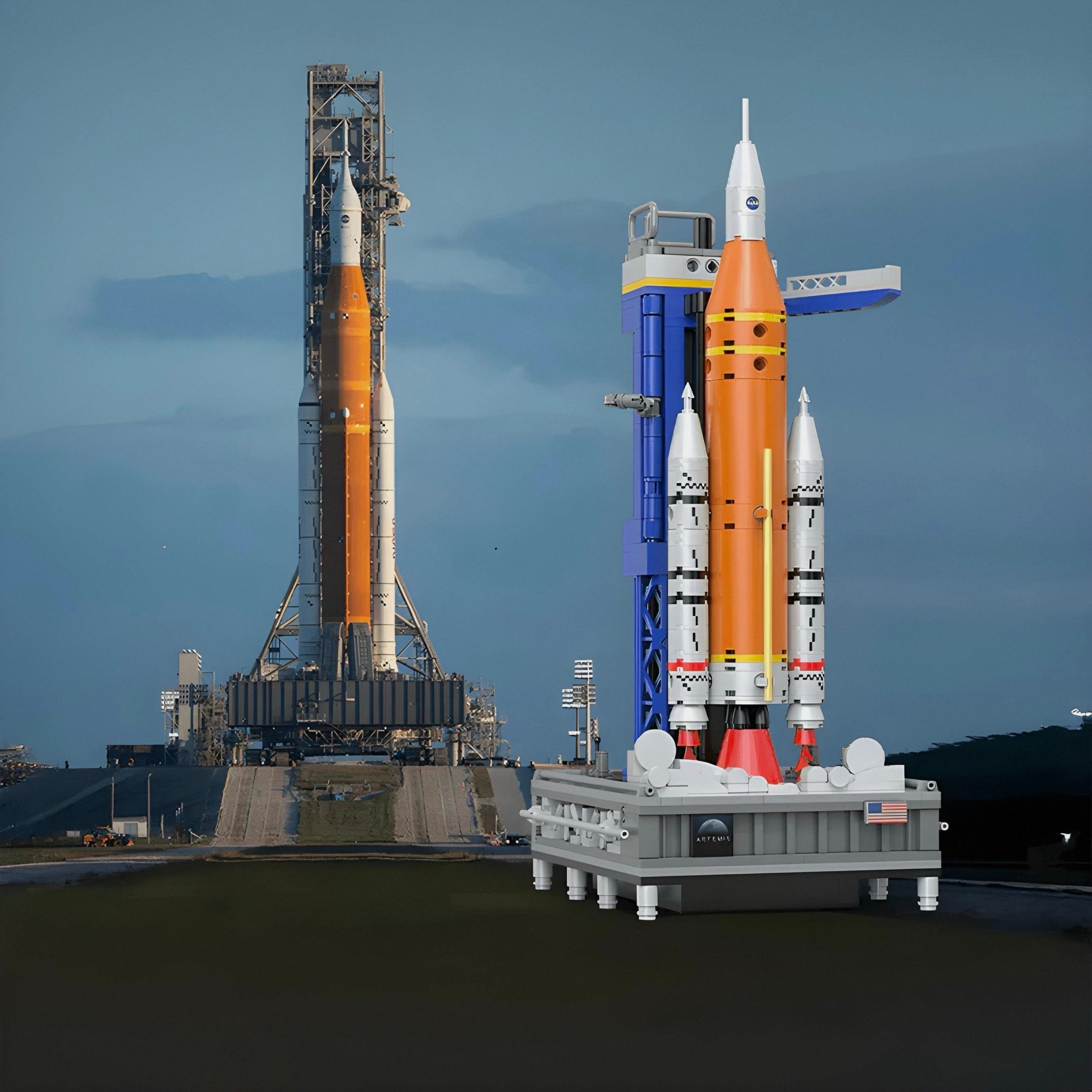 SLS ARTEMIS ROCKET | 658PCS - BRICKS LAB