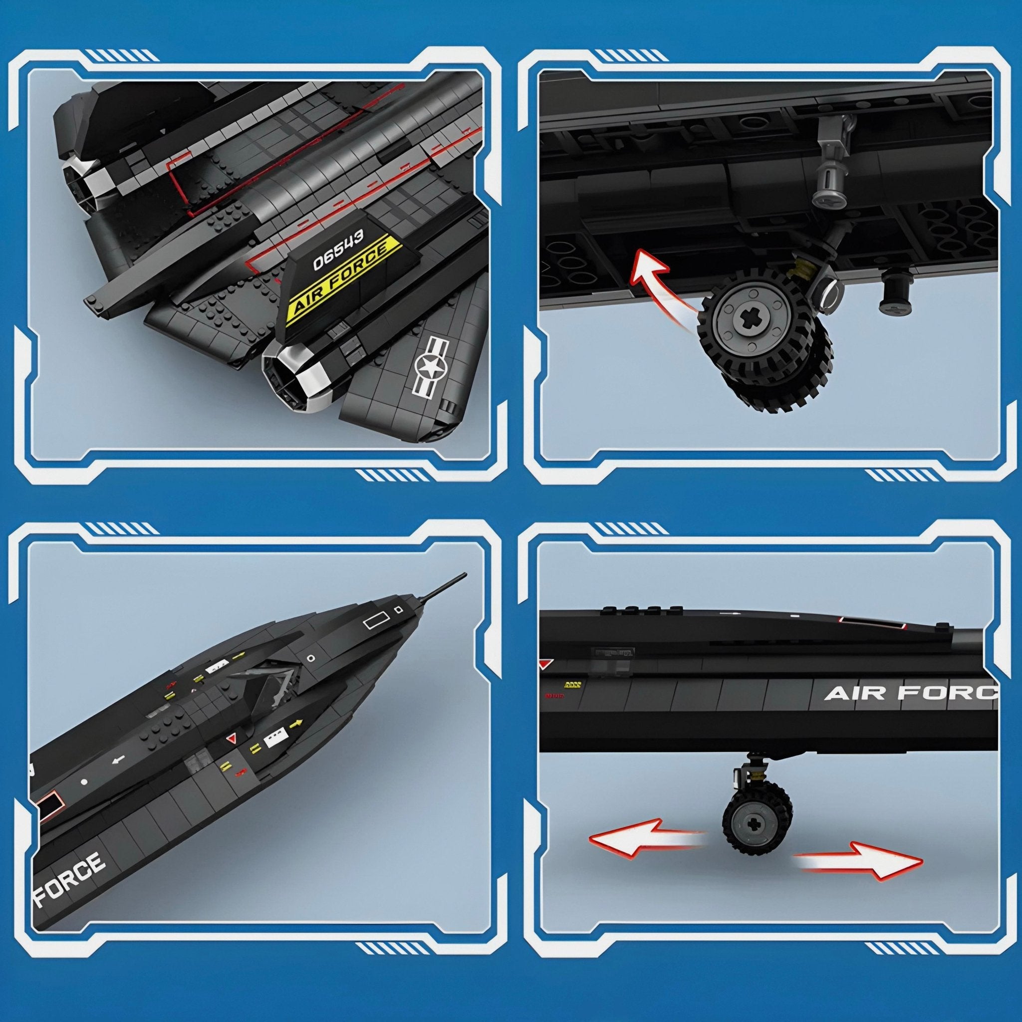 SR - 71 BLACKBIRD | 1776PCS - BRICKS LAB