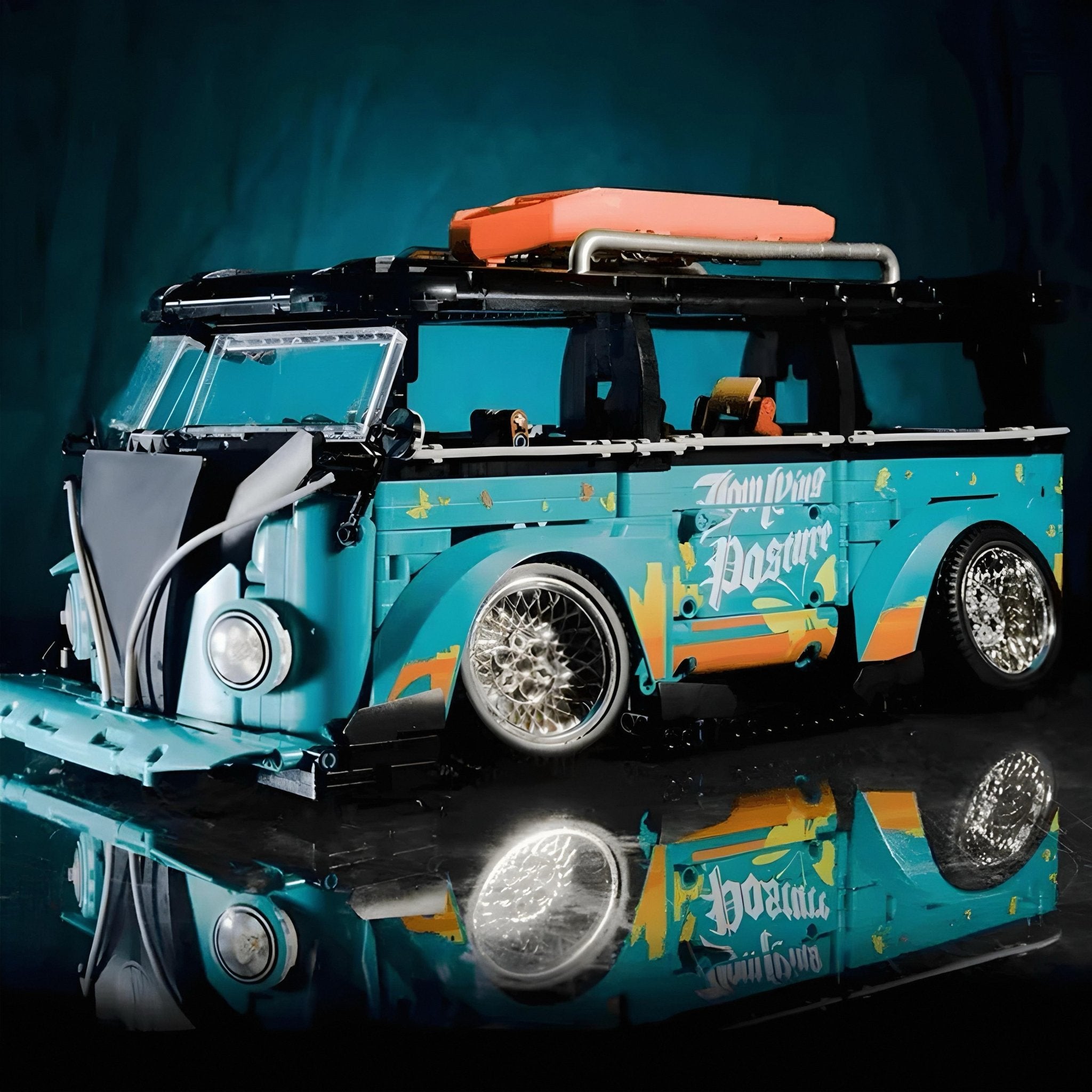 Stanced Classic Campervan | 2549pcs - BRICKS LAB