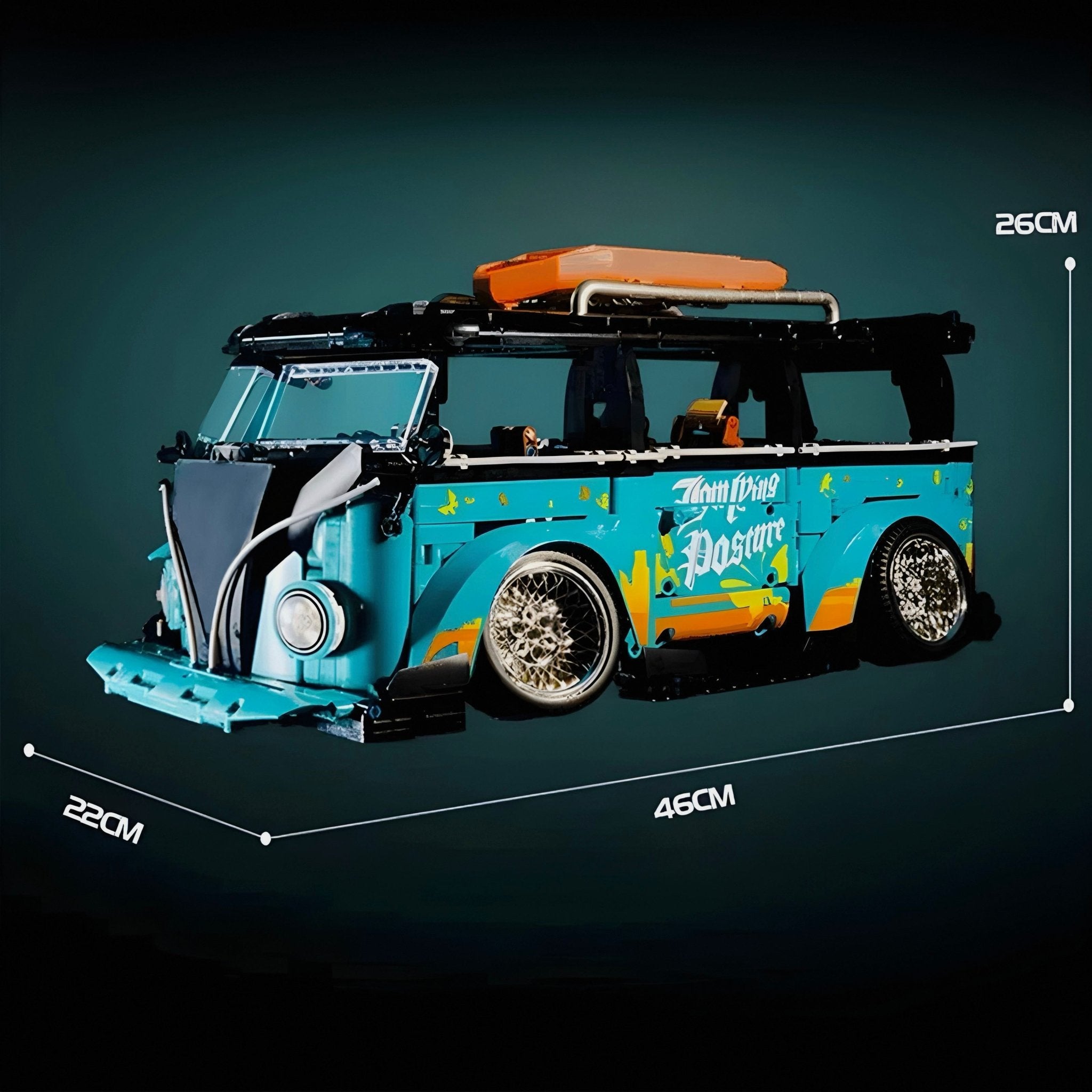 Stanced Classic Campervan | 2549pcs - BRICKS LAB
