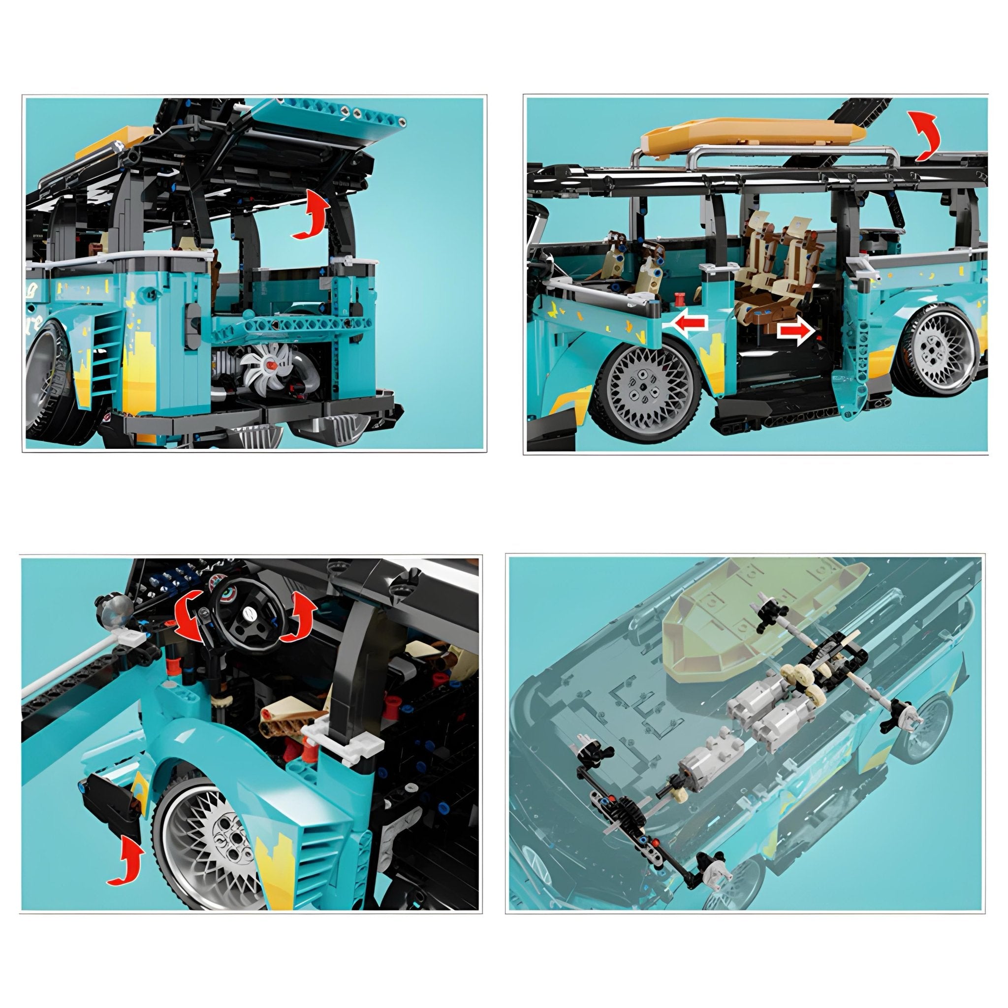 Stanced Classic Campervan | 2549pcs - BRICKS LAB