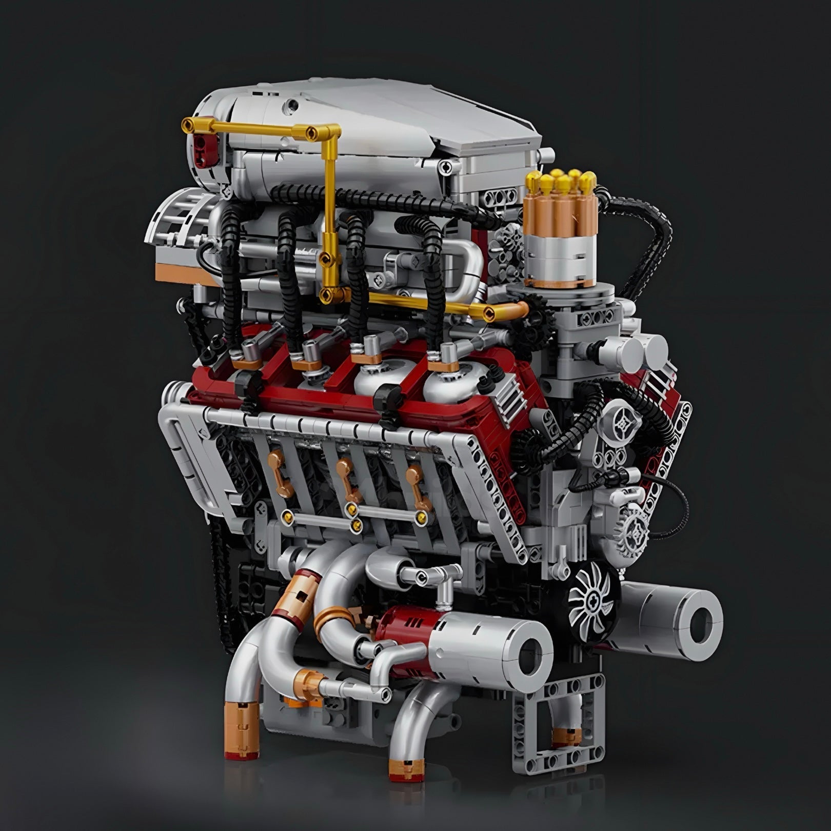 Supercharged V8 American Engine | 2348pcs - BRICKS LAB