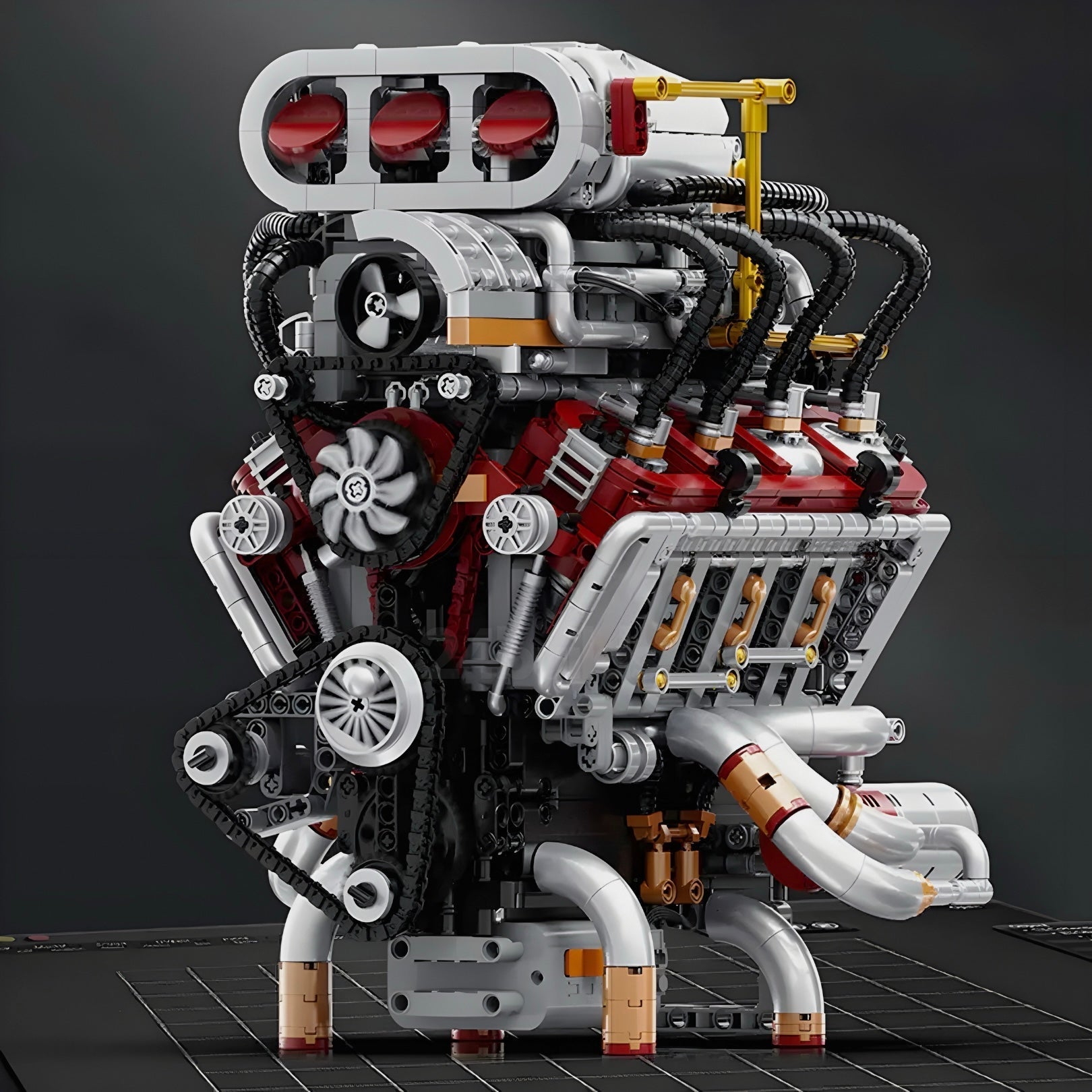 Supercharged V8 American Engine | 2348pcs - BRICKS LAB