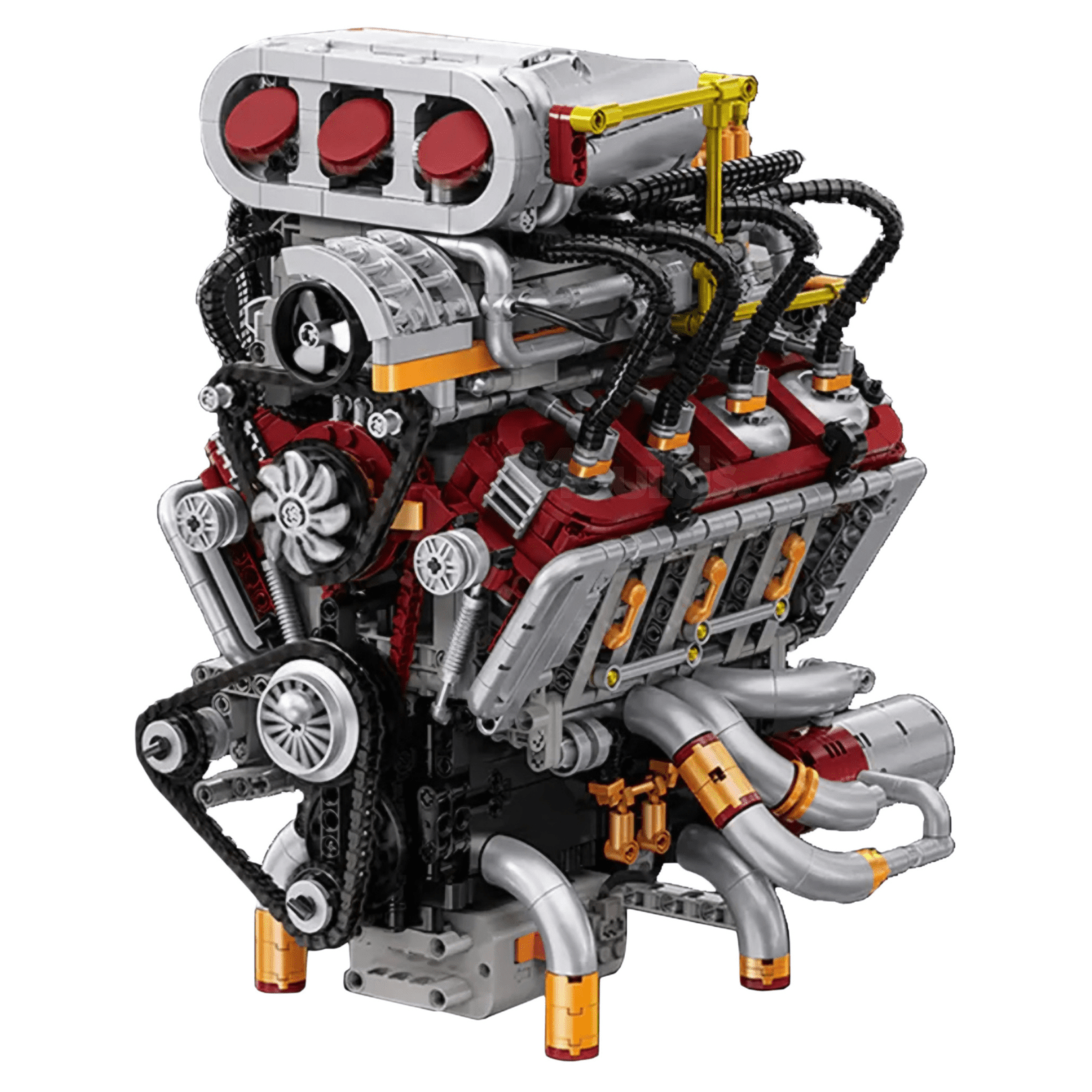 Supercharged V8 American Engine | 2348pcs - BRICKS LAB