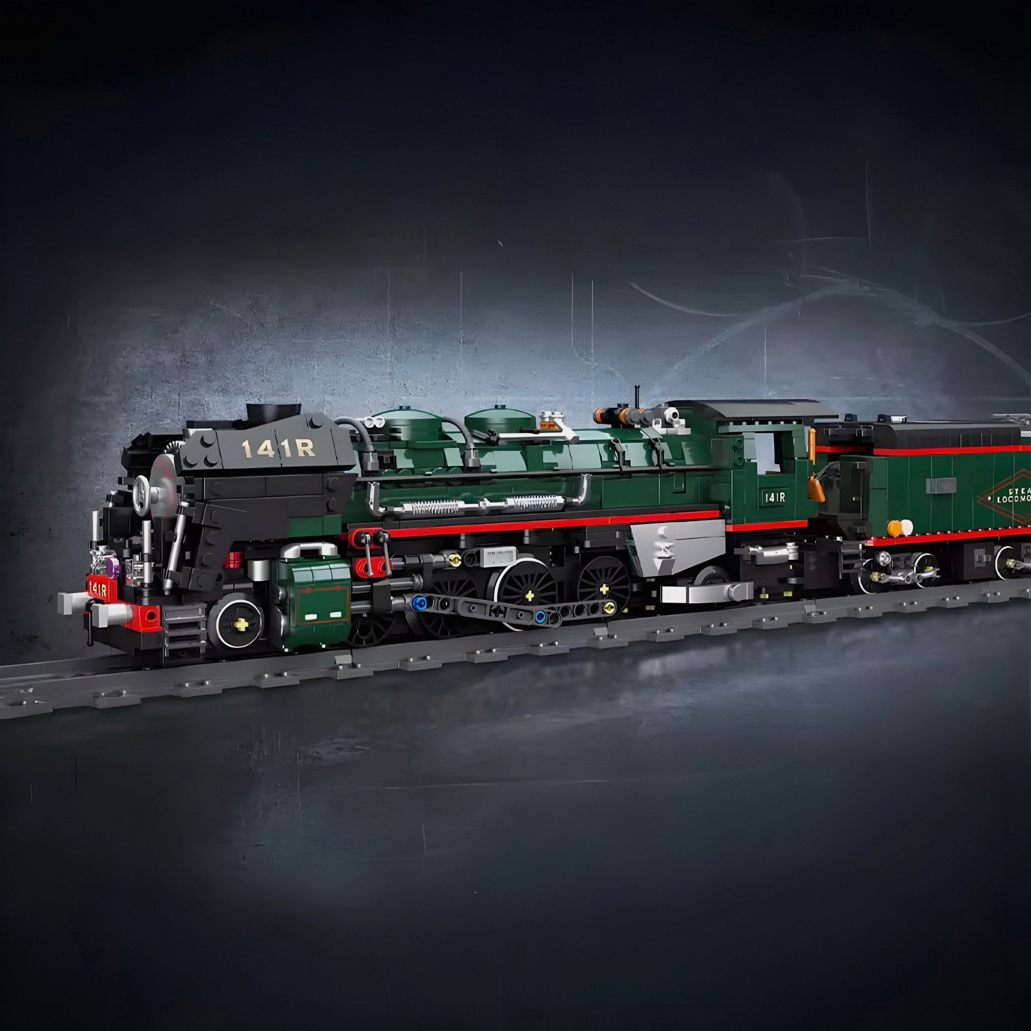 THE 141 R FRENCH STEAM LOCOMOTIVE | 1782PCS - BRICKS LAB