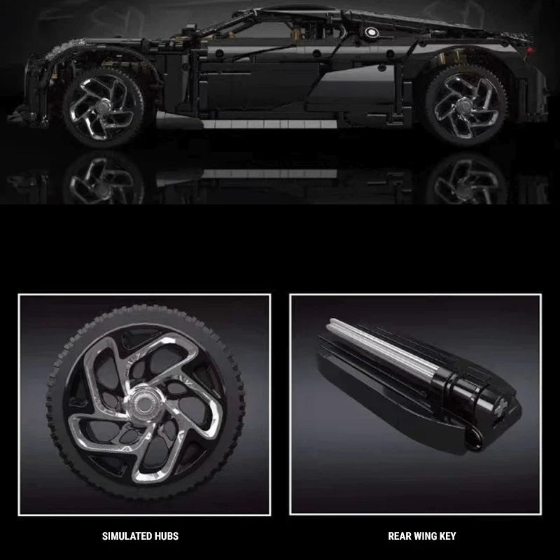 The Black Mamba Hypercar | 4687pcs - BRICKS LAB