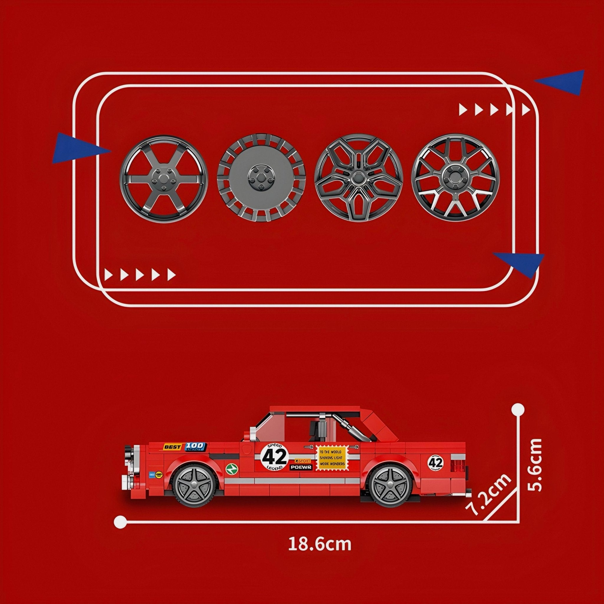 The Iconic 300 SEL "Red Pig" | 344pcs - BRICKS LAB
