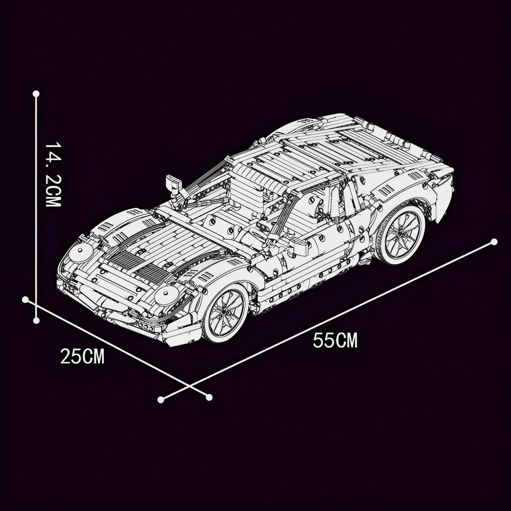 The Iconic Miura | 2085pcs - BRICKS LAB
