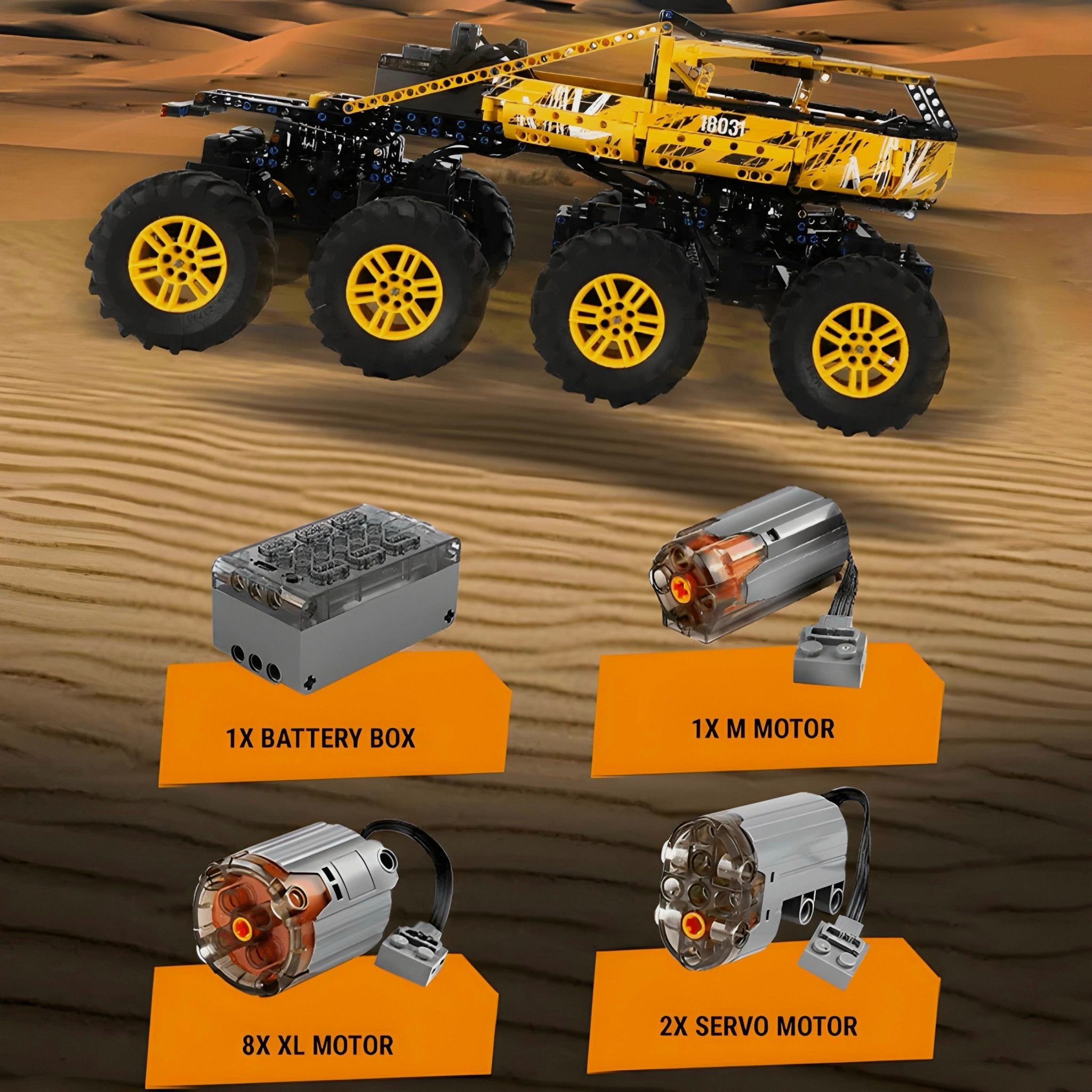 The Ultimate 8 Wheel Drive Off Roader | 1962pcs - BRICKS LAB