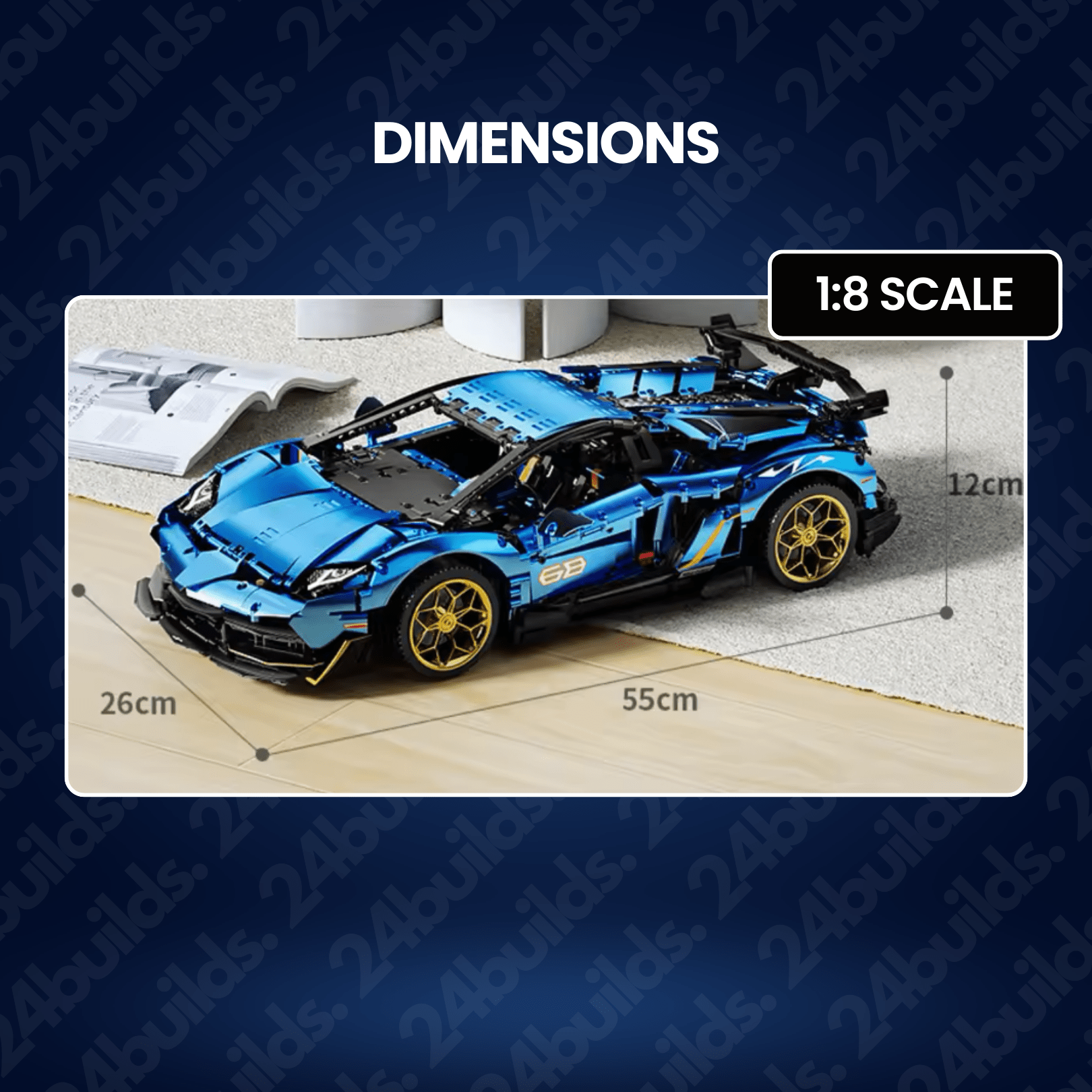 The Ultimate Aventador SVJ | 3812pcs - BRICKS LAB