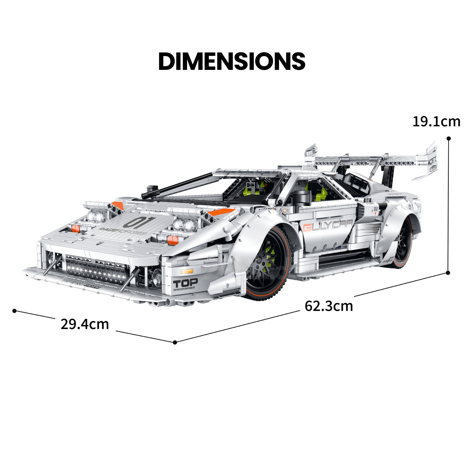The Ultimate Countach LP5000 | 3972pcs - BRICKS LAB