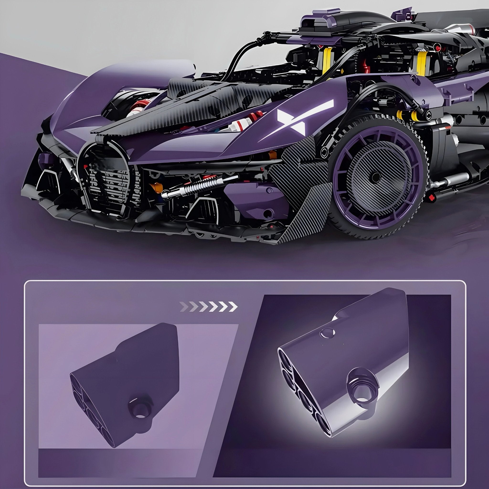 The Ultimate W16 Track Hypercar | 3332pcs - BRICKS LAB