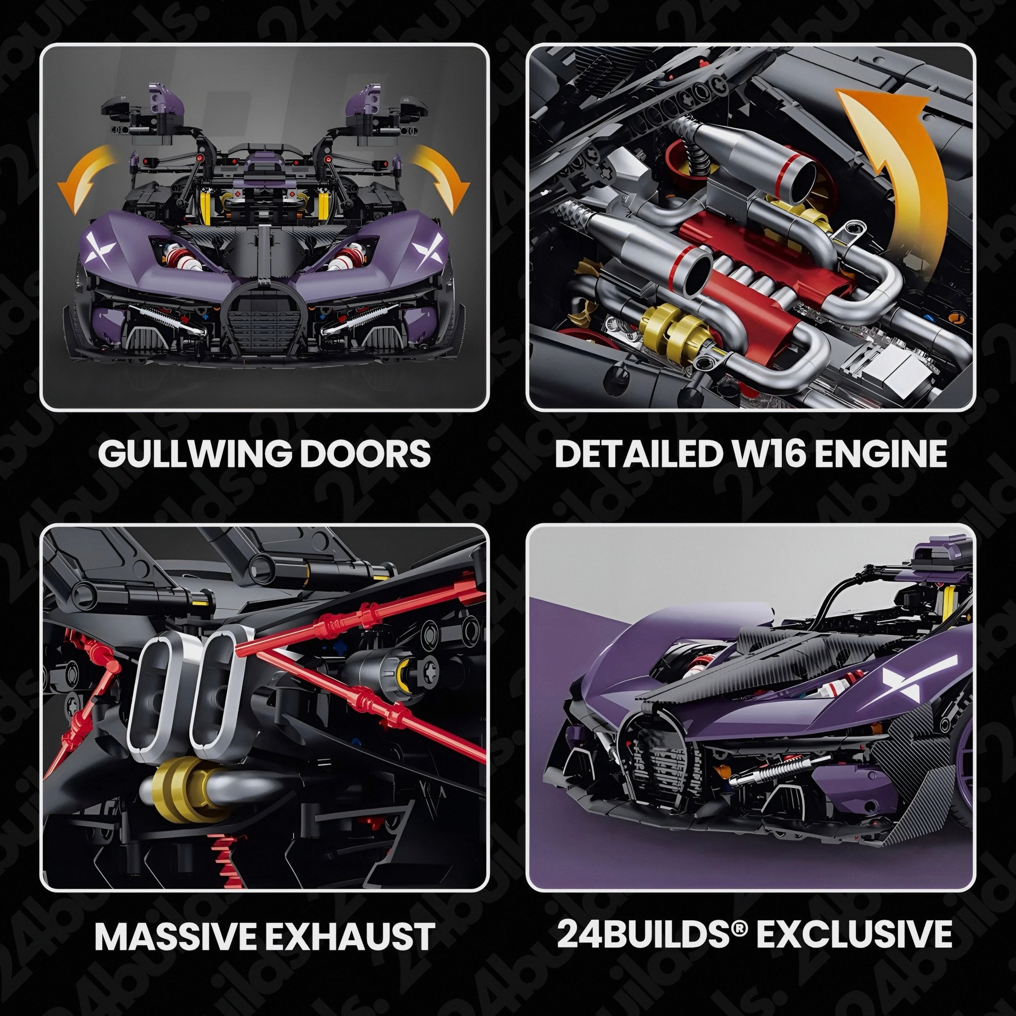 The Ultimate W16 Track Hypercar | 3332pcs - BRICKS LAB