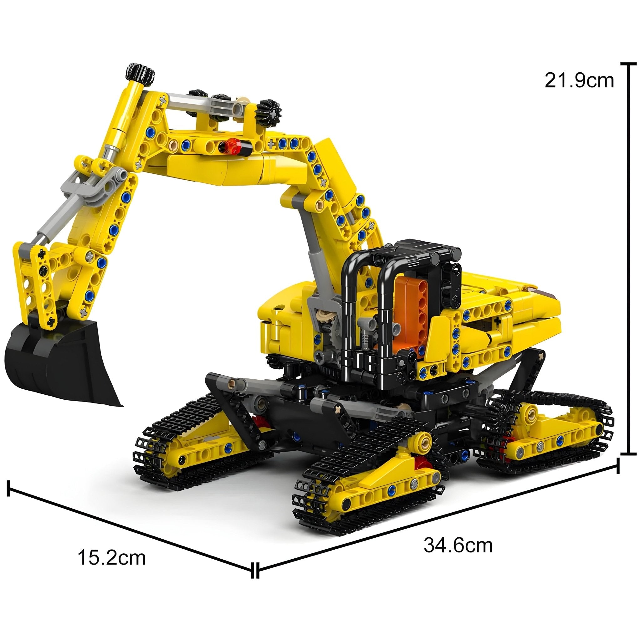 TRACKED CONSTRUCTION EXCAVATOR | 840PCS - BRICKS LAB