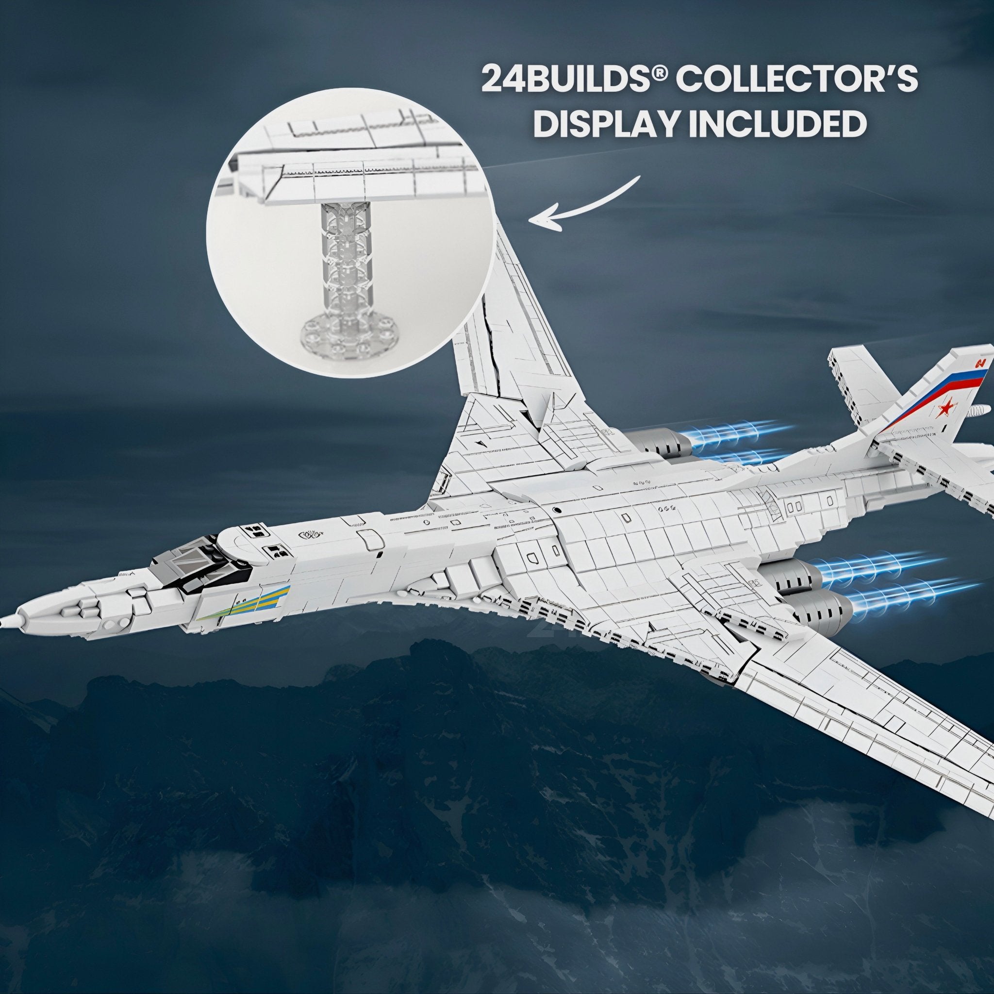 TU - 160 STRATEGIC BOMBER | 1598PCS - BRICKS LAB
