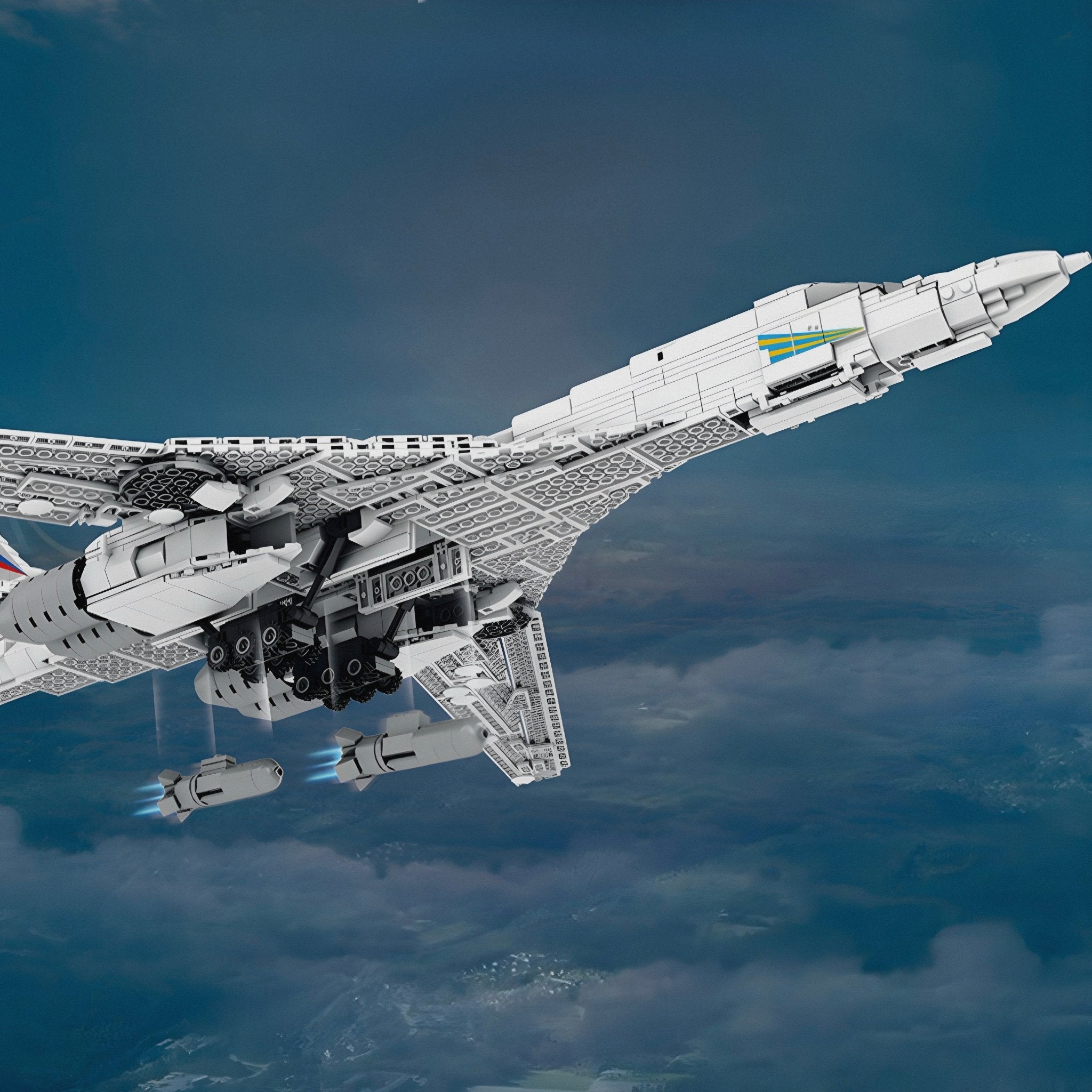 TU - 160 STRATEGIC BOMBER | 1598PCS - BRICKS LAB