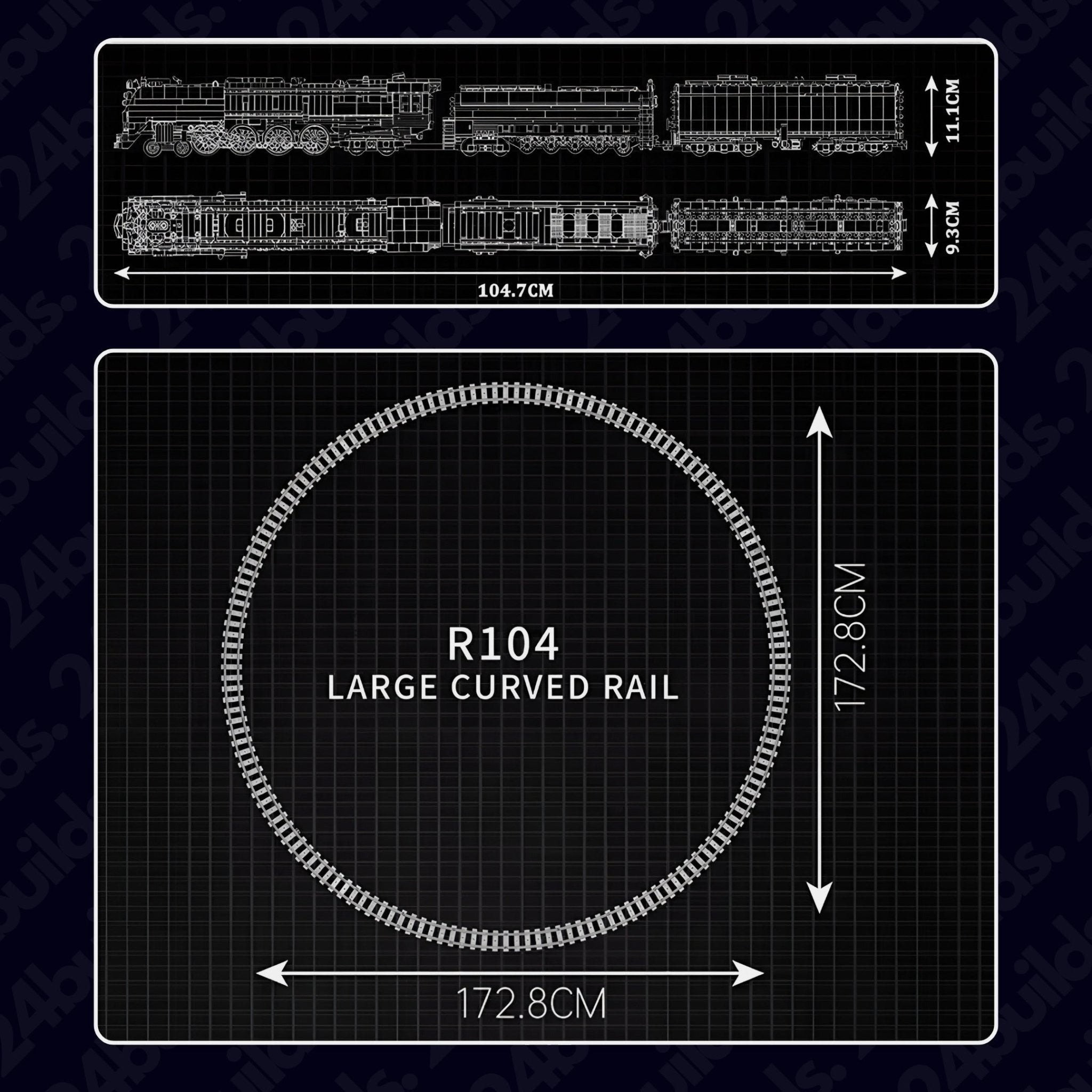 UNION PACIFIC 844 LOCOMOTIVE | 3358PCS - BRICKS LAB