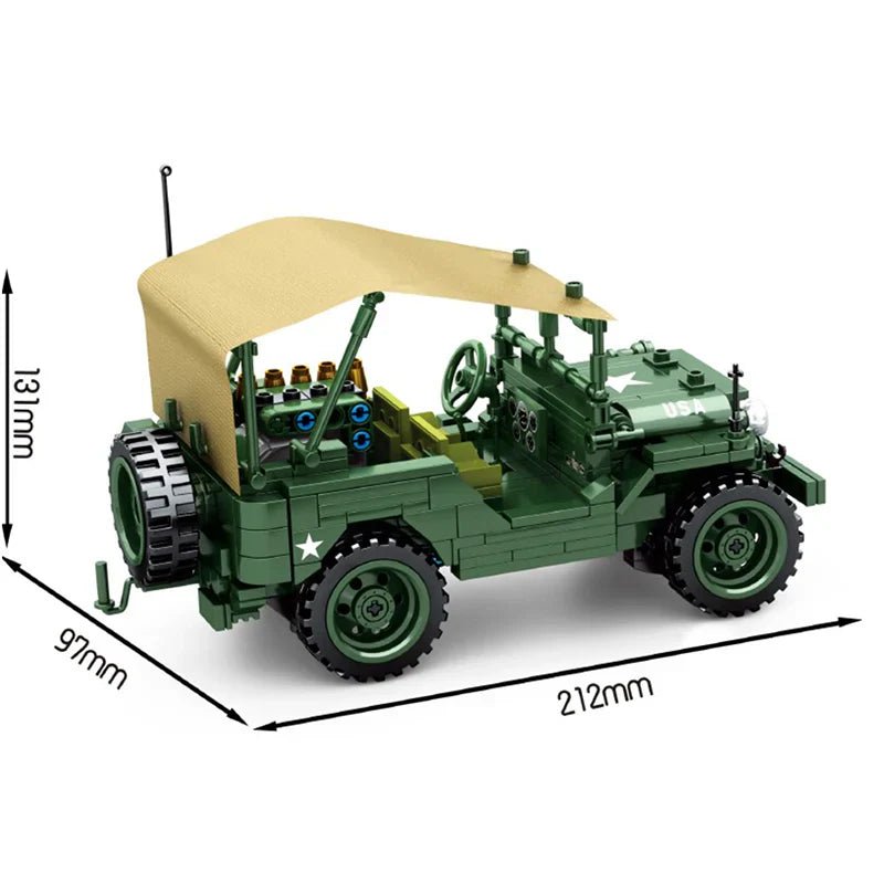 US Army Jeep | 807pcs - BRICKS LAB