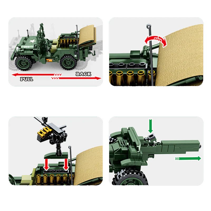 US Army Jeep | 807pcs - BRICKS LAB