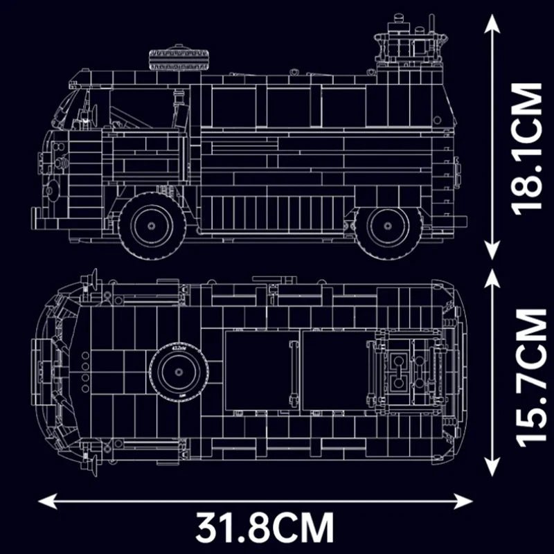 Vintage Campervan | 2055pcs - BRICKS LAB