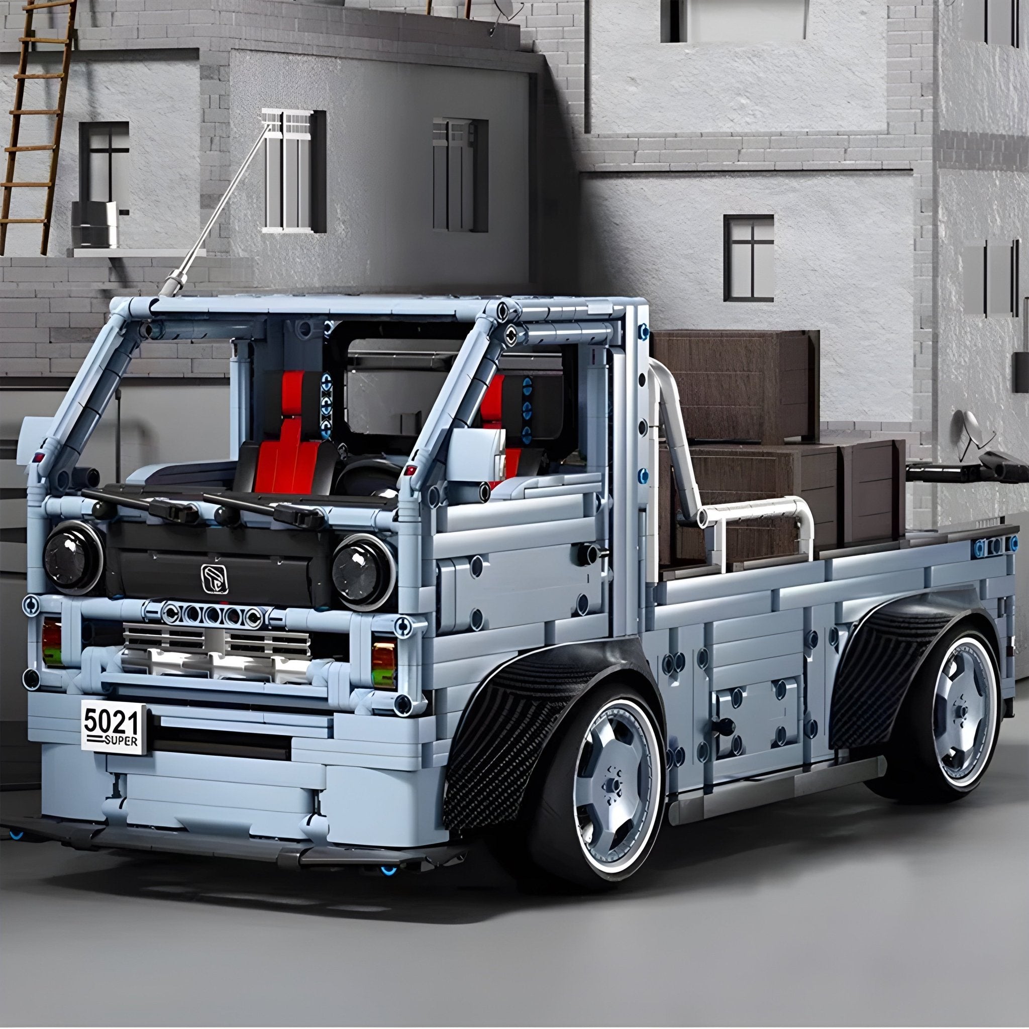 Widebody Japanese 2JZ Truck | 2492pcs - BRICKS LAB