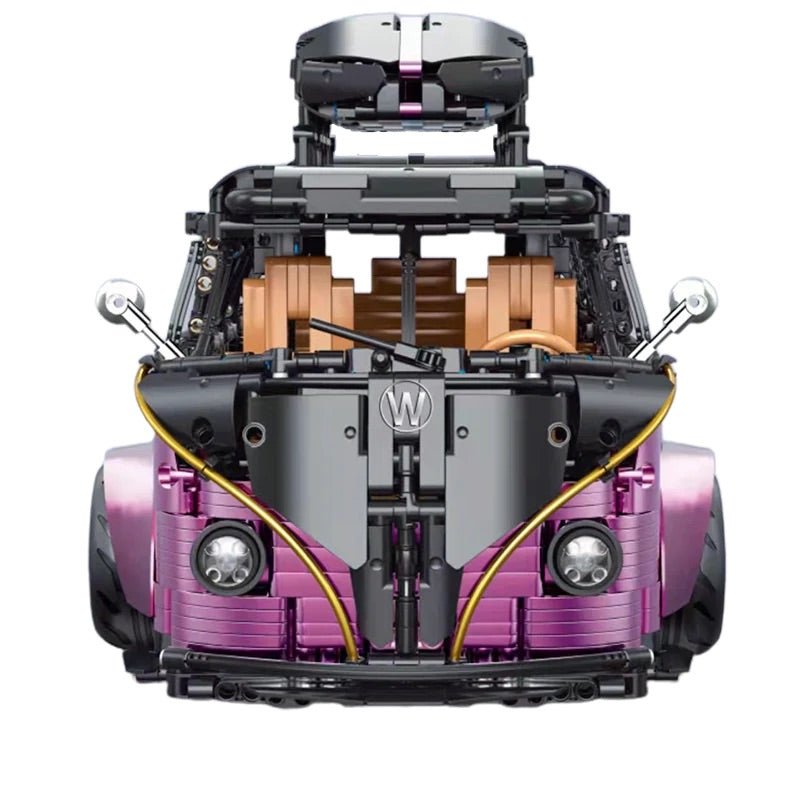 Widebody Satin Purple Campervan | 3298pcs - BRICKS LAB