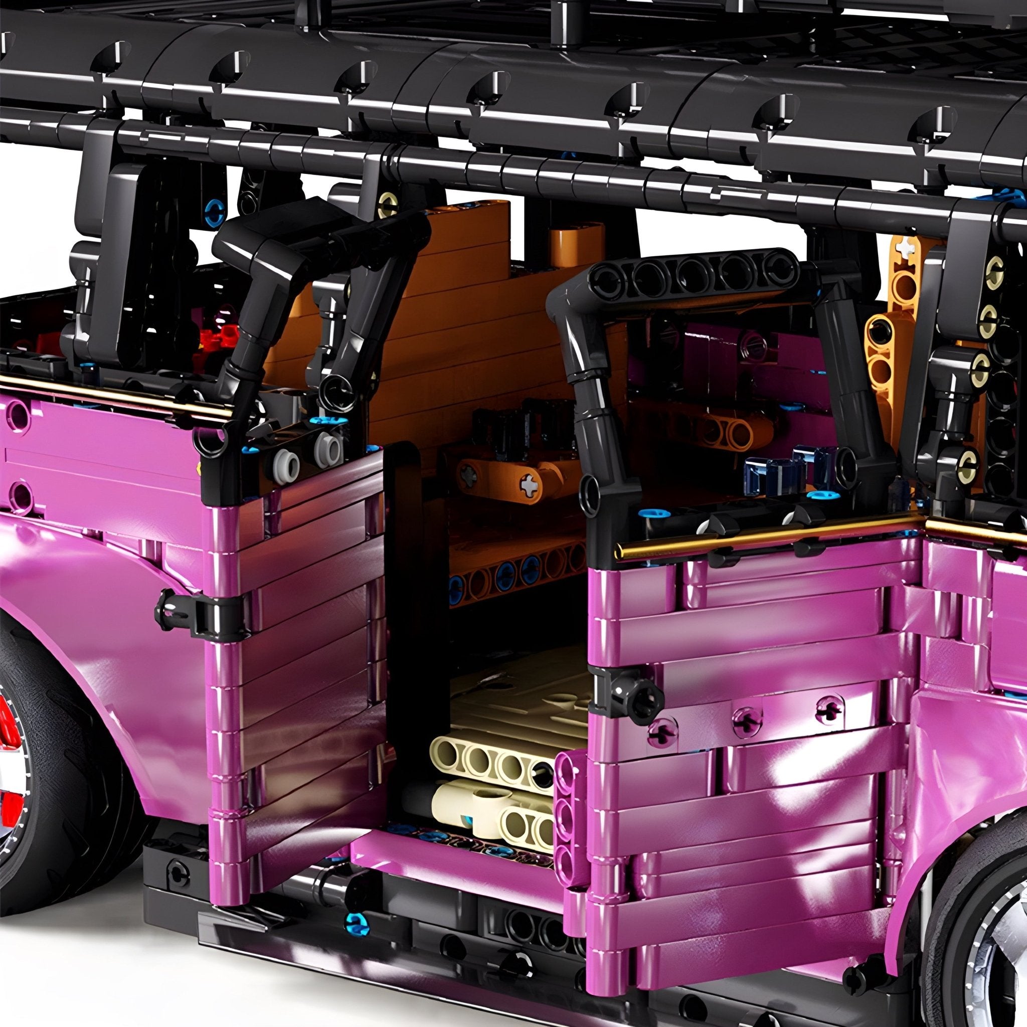 Widebody Satin Purple Campervan | 3298pcs - BRICKS LAB
