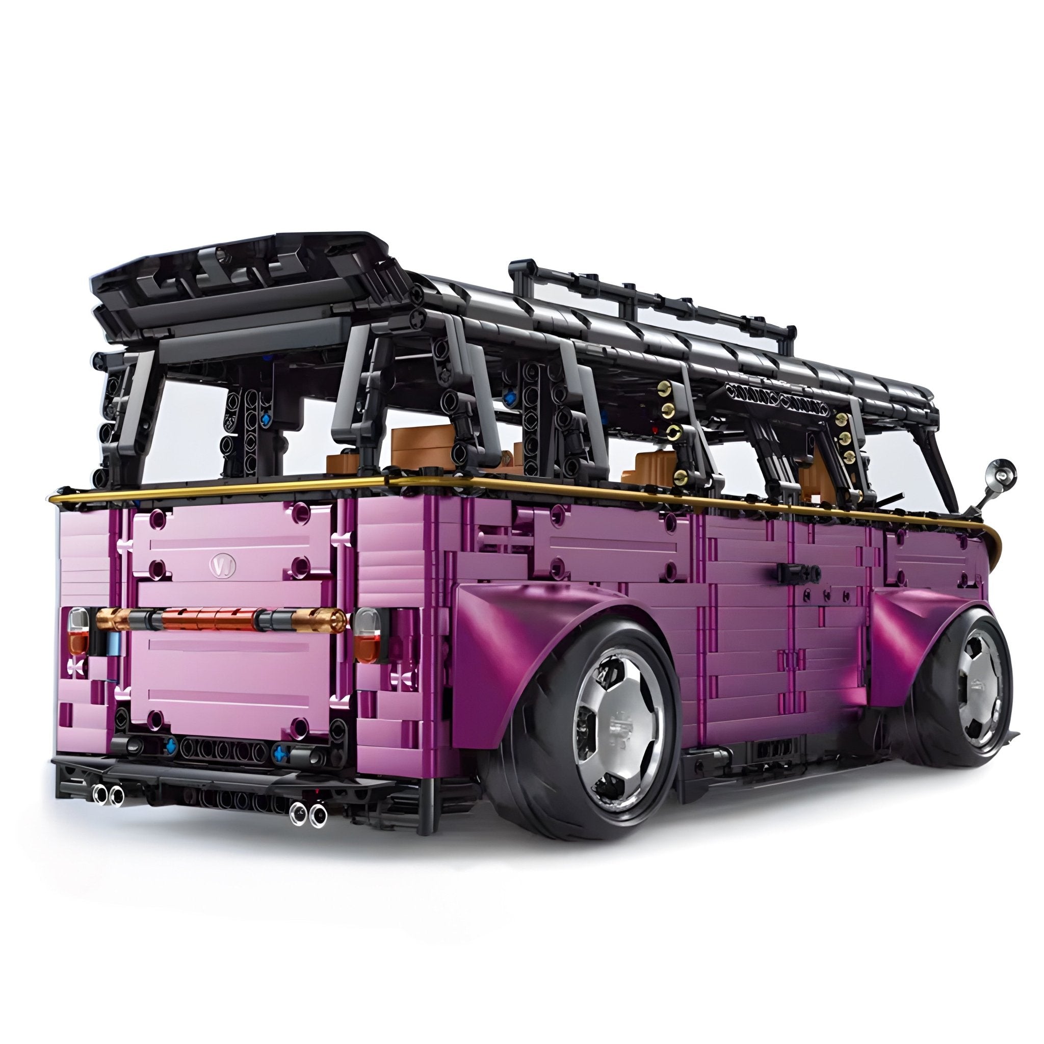 Widebody Satin Purple Campervan | 3298pcs - BRICKS LAB