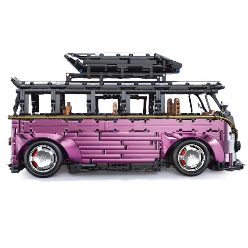 Widebody Satin Purple Campervan | 3298pcs - BRICKS LAB